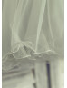 Silver Sequin Gray Tulle Flower Girl Dress With Flower Sash